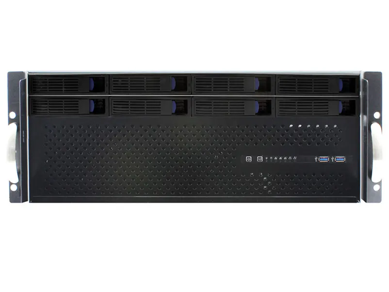 4U Storage Server Rack case 8 Bay Hot Swap Backbplane ( Depth 40cm )