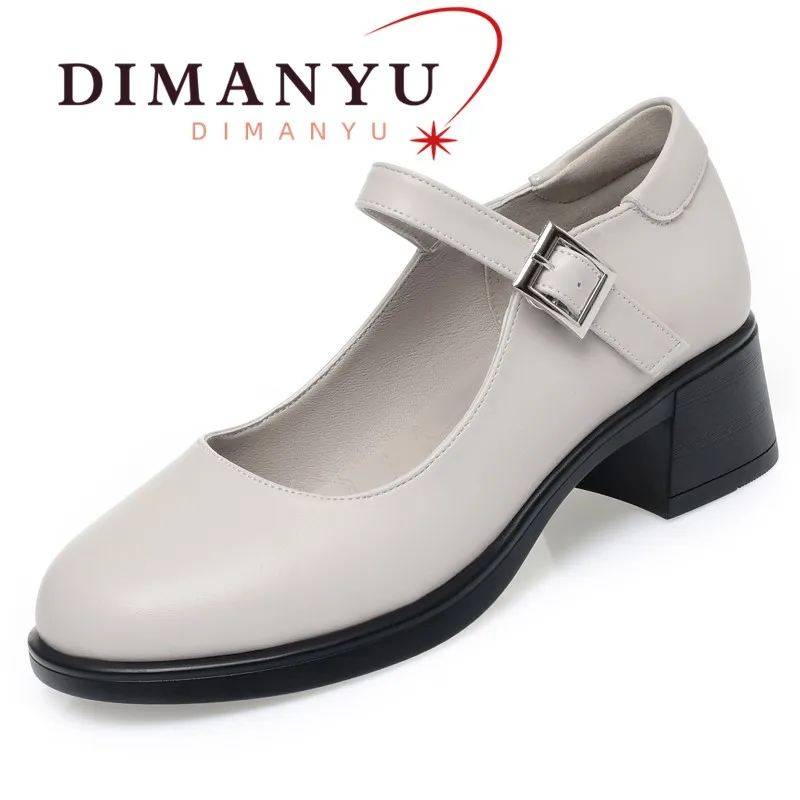 

DIMANYU Women's Formal Shoes 2026 Spring New Large Size Office Shoes For Women Non-Slip Mid-Heel Work Shoes Women