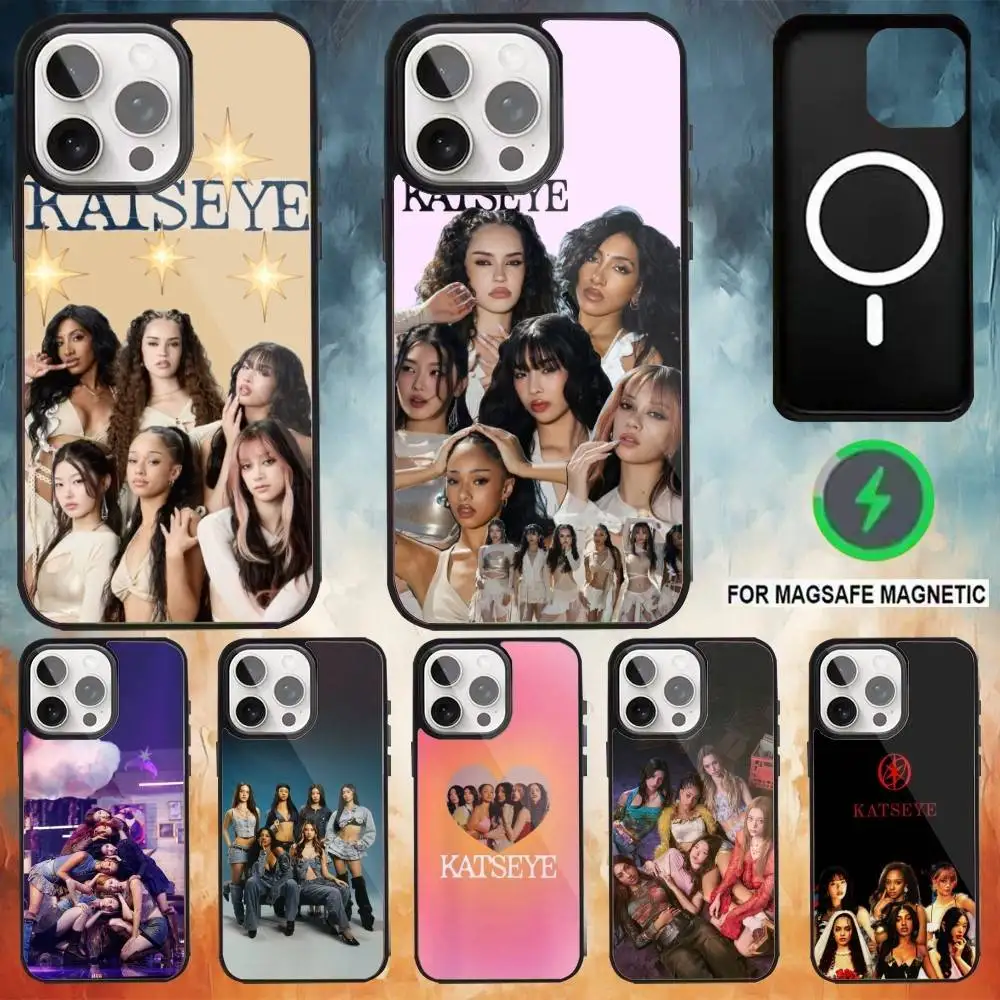 

Hot Music K-KATSEYE Phone Case For iPhone17,16,15,14,13,12,11 Plus,Pro Max Magnetic Magsafe Wireless Charging