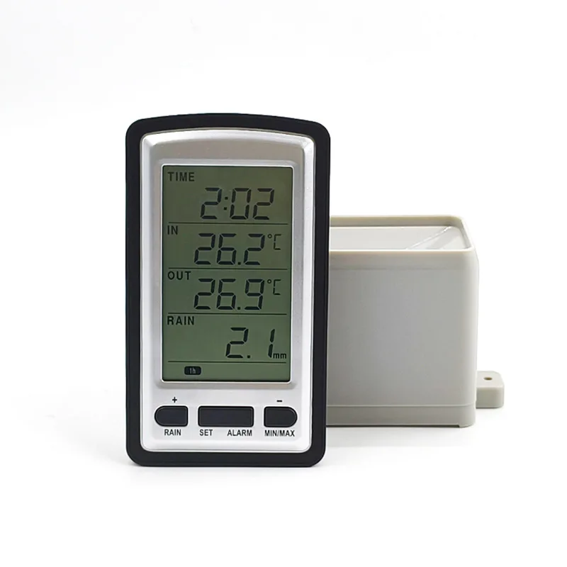 

Wireless indoor and outdoor thermometer, rain gauge, alarm clock, English original manual WH-0531-1