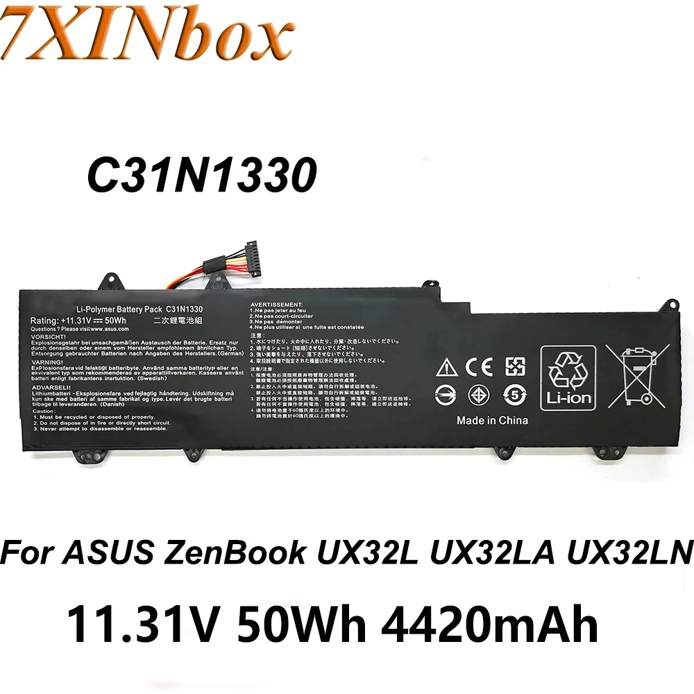 

7XINbox C31N1330 11.31V 50Wh 4420mAh Laptop Battery For ASUS ZenBook UX32L UX32LA UX32LN UX32LNR4053H Series