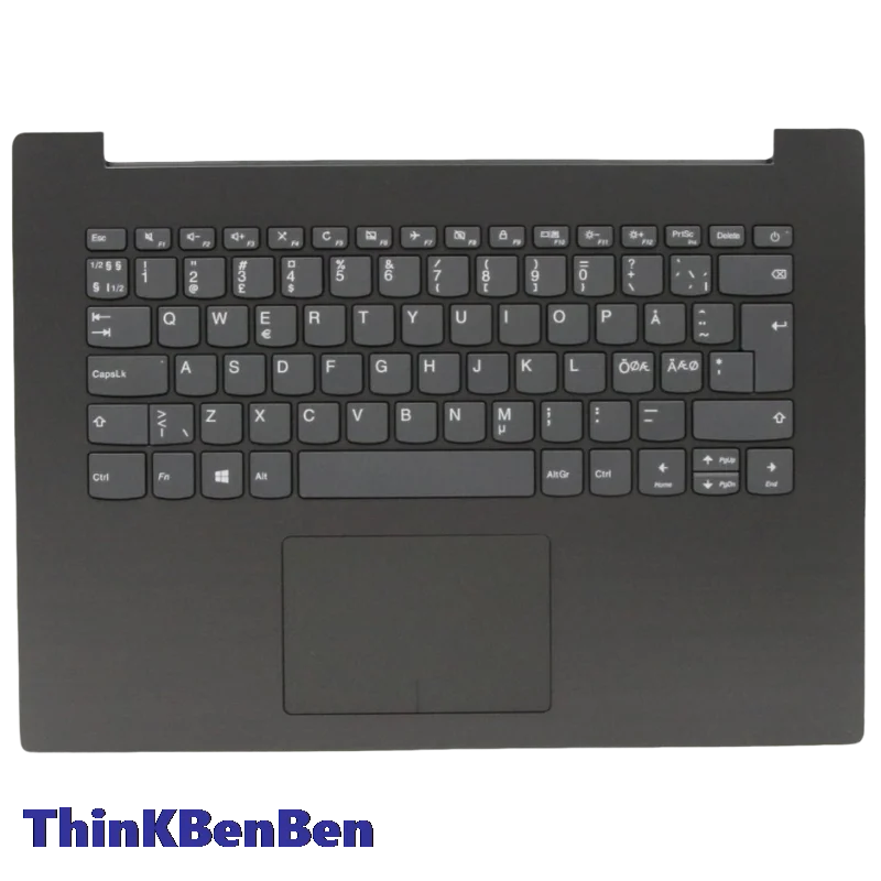 NDC Nordic Iron Gray Keyboard Upper Case Palmrest Shell Cover dla Lenovo Ideapad 320 14 14ISK 14IKB 14IAP 14AST 5CB0N82200