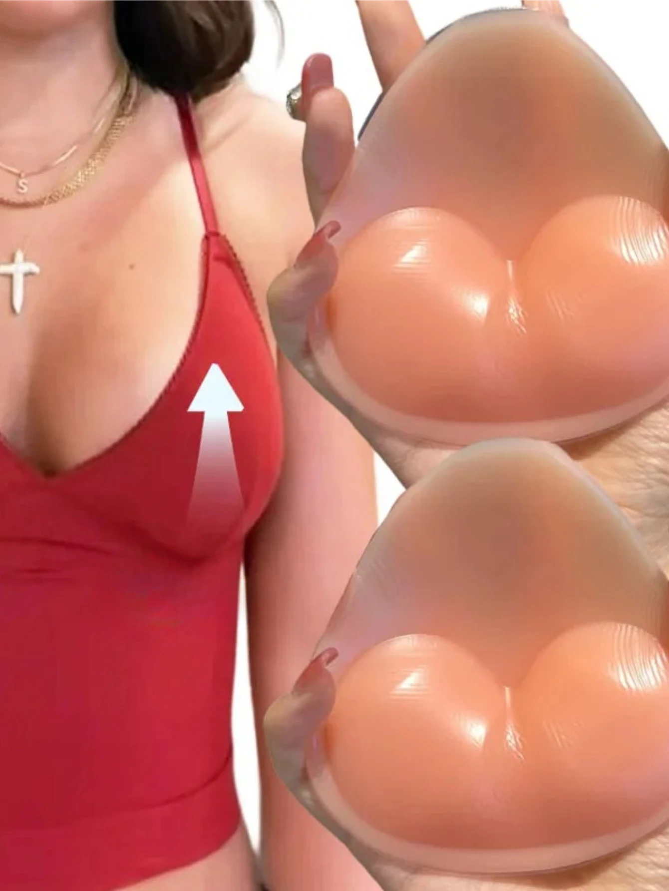 Women Push-Up Thicken Bikini Lnserts For Swimsuit Chest Pad Skin Color Enhancers Nipple Cover Tira Is Beautiful.