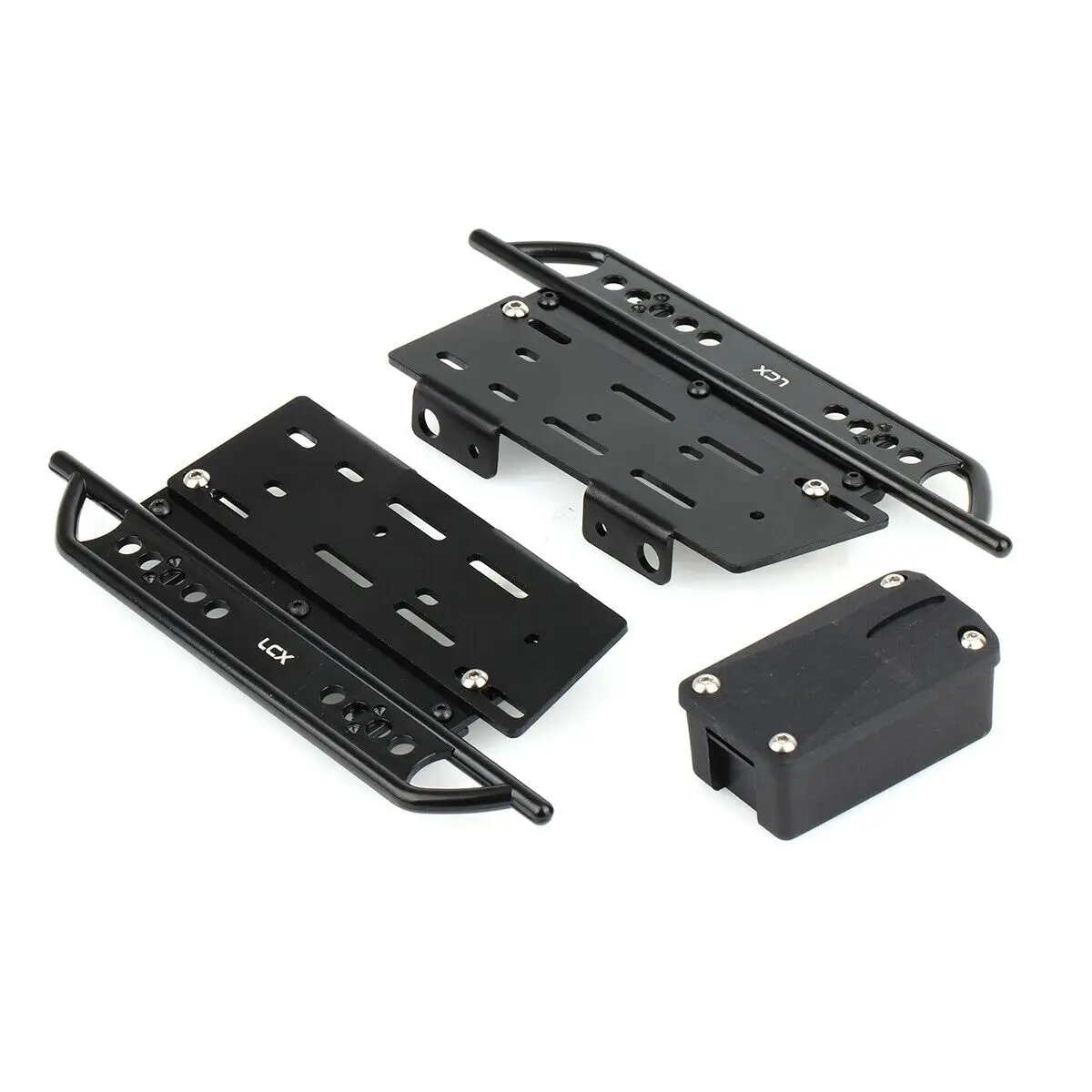 LCX 레이싱 1/10 RC 크롤러, 알루미늄 락 슬라이더, 사이드 스텝 러닝 보드, Axial SCX10 II 90046 90047 업그레이드 액세서리