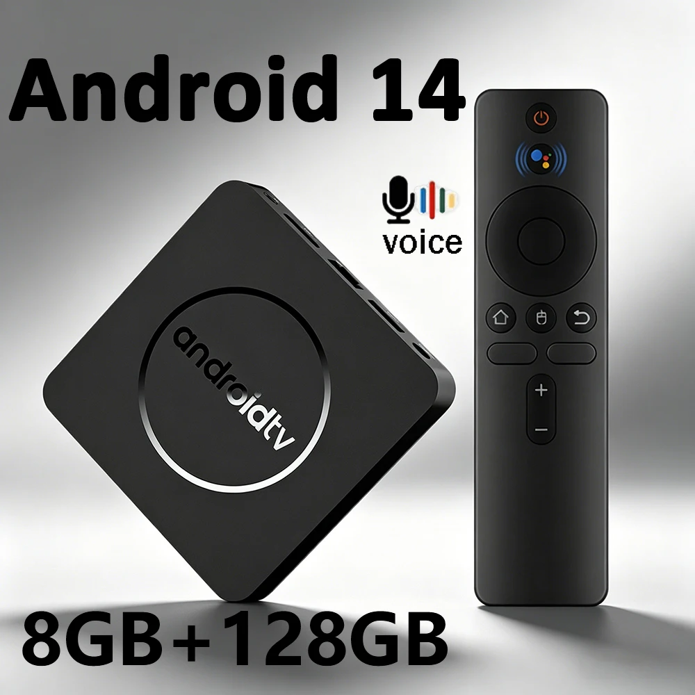 

Смарт ТВ-приставка YOZHIXU Q10 на Android 14, Allwinner H313, 8 ГБ ОЗУ, 128 ГБ ПЗУ, четырехъядерный процессор Cortex A53, Wi-Fi, BT5.4, 8K HD, очень быстрый медиаплеер с голосовым управлением