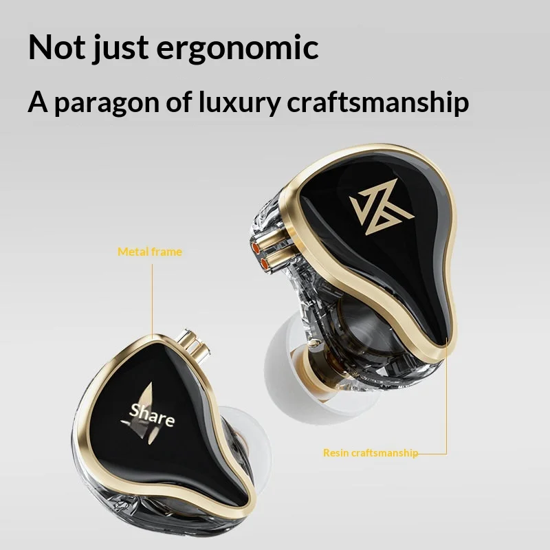 In Stock Kz Zas In-Ear 16-Cell Ring Iron Wired Headphones Subwoofer Hifi Eat Chicken Game Fever With Wheat Headphones