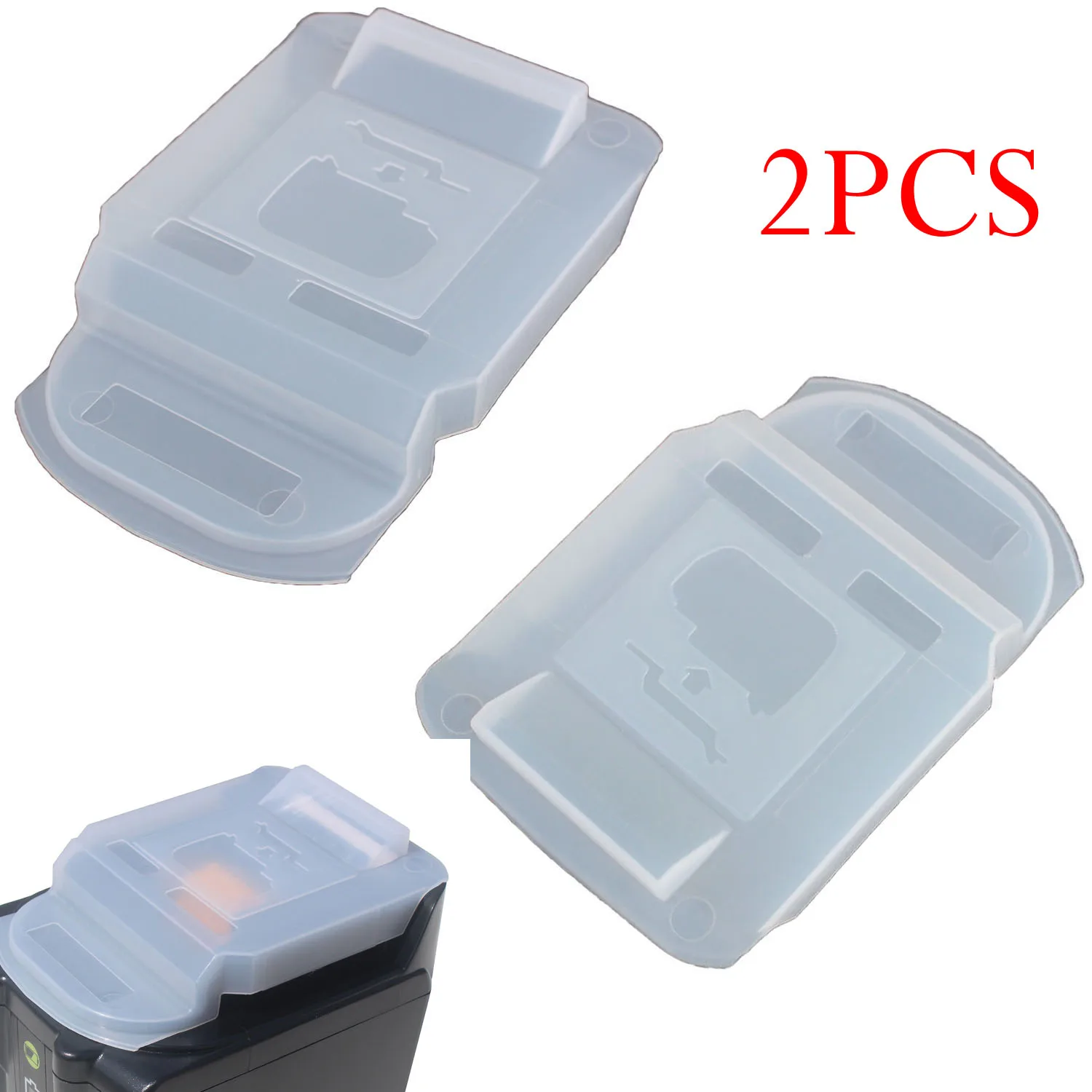 أغطية غبار بلاستيكية لبطاريات BL1830 BL1840 BL1850 مجموعة مكونة من قطعتين للأدوات الكهربائية مع ميزات تدفق الهواء والحماية المحسنة