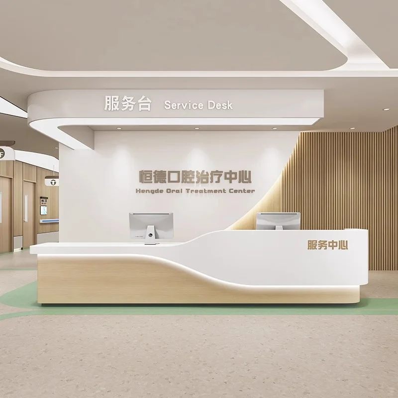 

Простые современные стойки регистрации, медицинское руководство, стоматология полости рта, стойки регистрации, модная офисная мебель, стойка регистрации и стол YSJDT