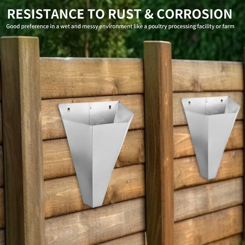 مخروط تقييد الدجاج من ABAE للدواجن، مناسب للطبقات والدراجات والحمامات والديك الروائية - تصميم مسطح الظهر، سهل التنظيف #3