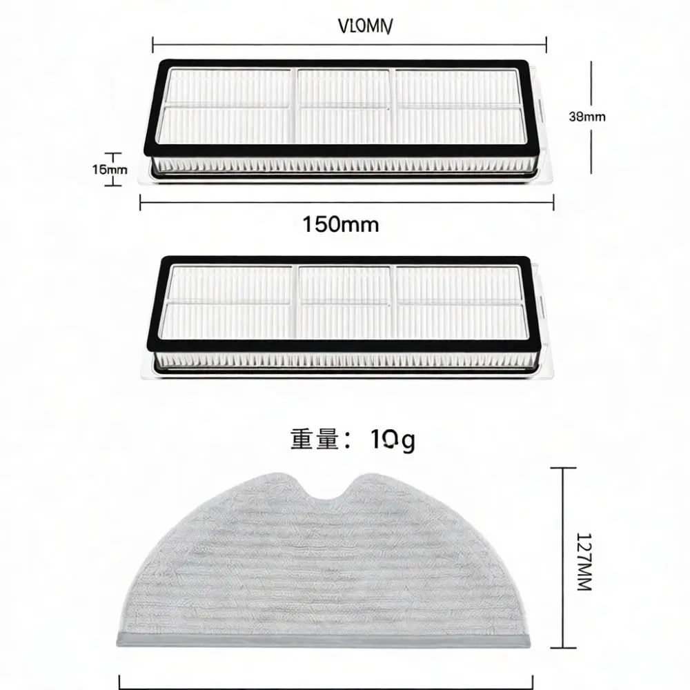 Vacuum Cleaner Spare Accessory Kit For Dreame D9 Max L10 Pro Rolling Brush Side Brushes Filters Mop Cloths Maintenance