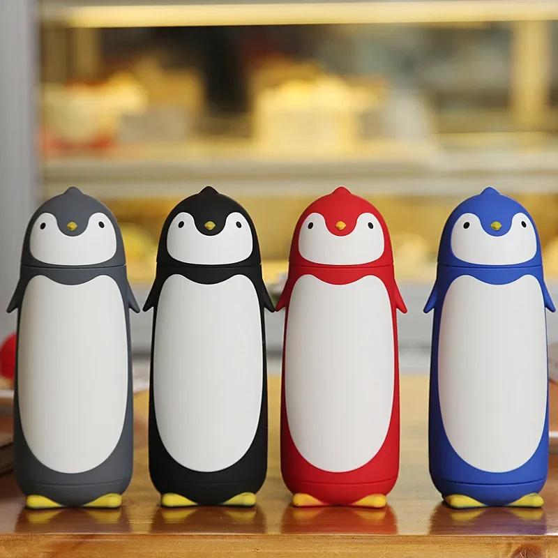 

1PC 300Ml Penguin Cup Cute Creative Cartoon Cup Student Gift Cartoon Water Cup Animal Shaped Portable Travel