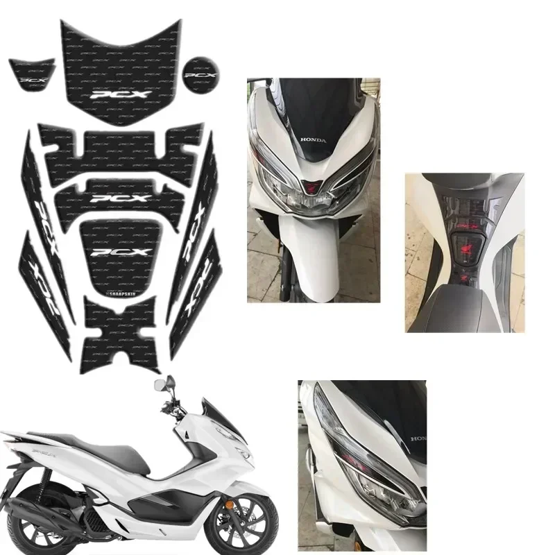 

Для Honda PCX 125 150 PCX125 PCX150 2018 2019 защитная накладка на бак мотоцикла 3D гелевые наклейки Decal - 3 Motor