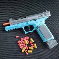 Shell Throwing Toy Gun Sig17 M9a3 Pistol With Target Laser Soft Bullet Airsoft Outdoor Sports CS Weapon for Children Gift