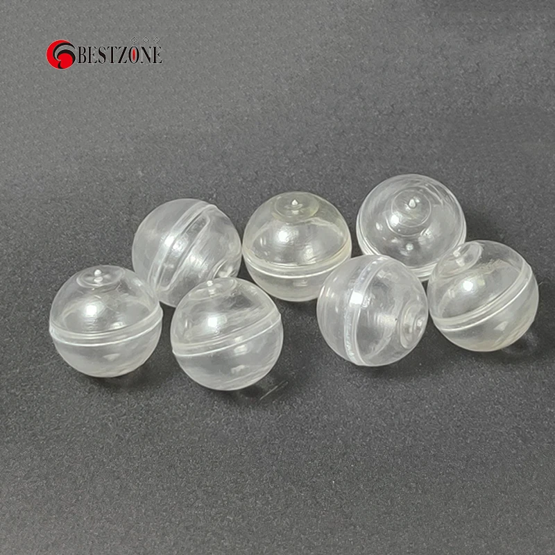 50Pcs 0.59Inch Mini 15Mm Zeer Kleine Clear Transparantie Plastic Ps Capsule Speelgoed Verrassing Bal Tiny Container Maken dingen Model