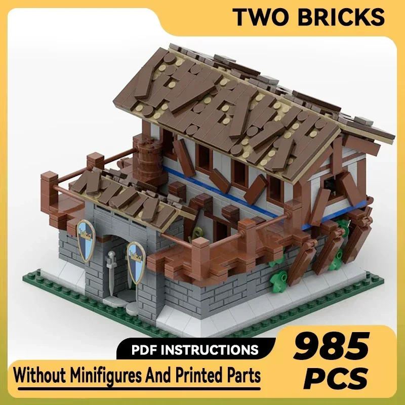 Medieval Fortress Model Moc Building Bricks Empire Barracks Technology Modular Blocks Gifts Christmas Toys DIY Sets Assembly