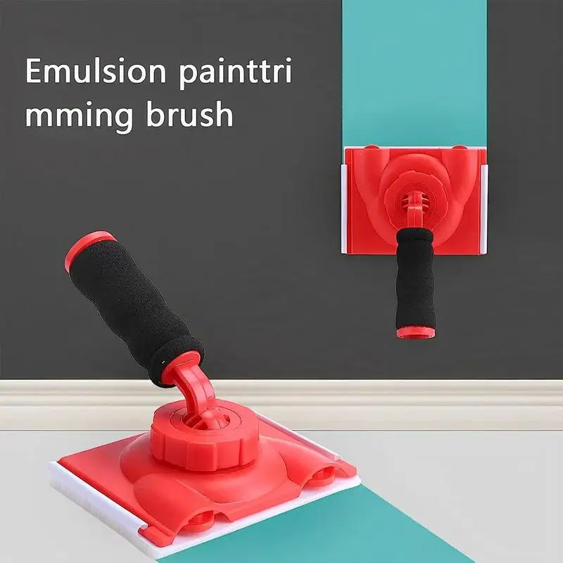 Paint Edge Trimmer Plastic Trim Paint Edger Wall Corner Pad Painter with Rotatable Handle Painting Accessory for Ceilings