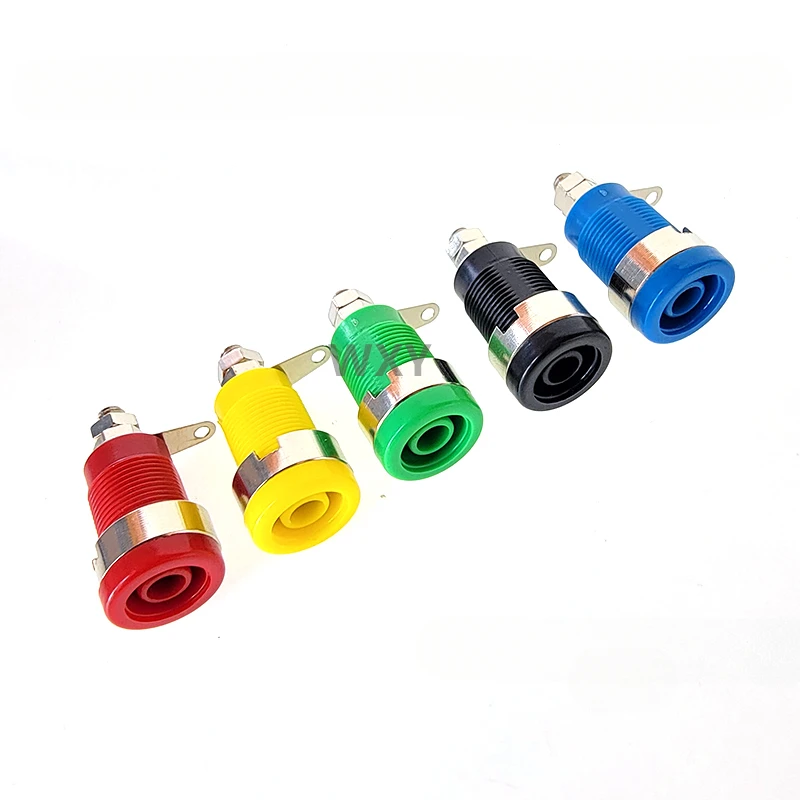 

5pcs 32A Insulation Safety 4mm Banana Plug Socket Jack Panel Mount Terminal Connector Multimeter Socket Banana Head Female