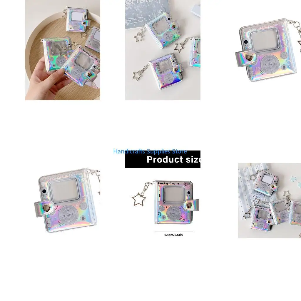 R1WA Photocard Binder Album Mini Photo Album Mini Photo Card Books Holder Keychiain
