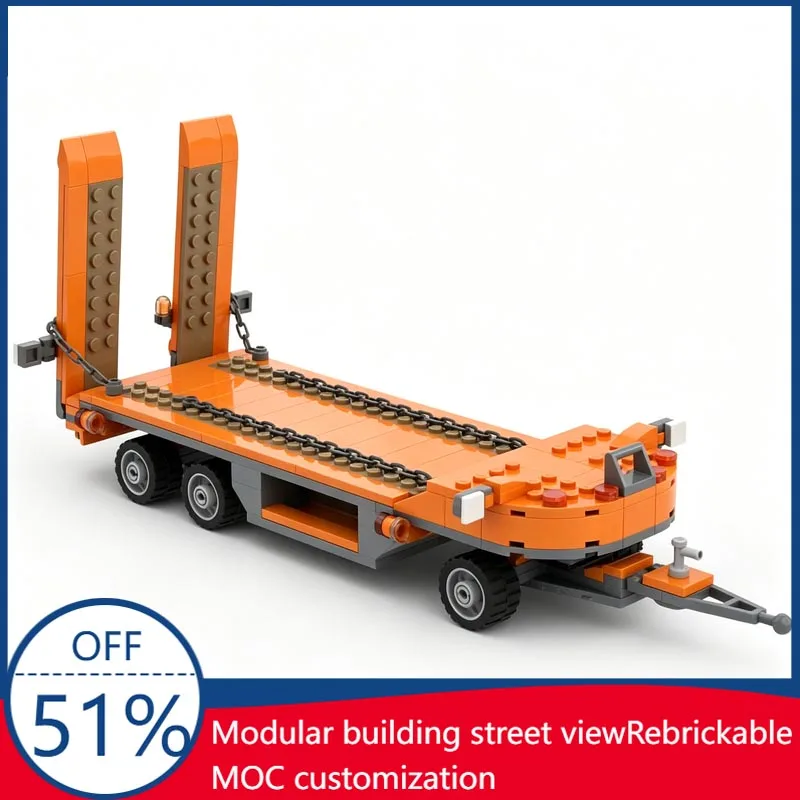 236pcs-low-loader-tieflader-trailer-city-scale-moc-model-custom-blocks-diy-assembly-educational-toy-vehicle-fans-display-gifts
