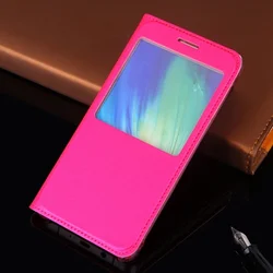 Slide Window View Case For Samsung Galaxy A5 2016 A510 A510F A510H Shockproof Flip Cover Cell Phone Carrying Bag Shell