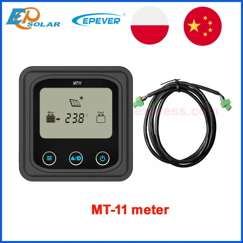 MT11 Remote Meter or USB Cable For EPever MPPT Solar Dual Battery Controller DuoRacer Series Monitoring Running data