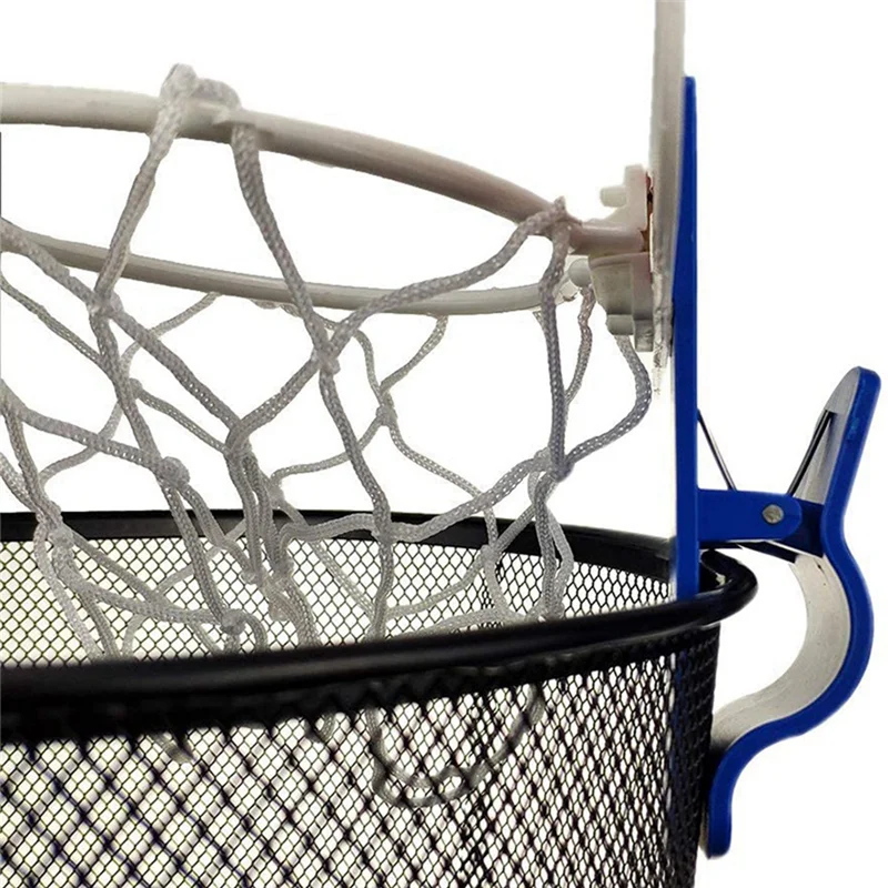 2X Klip Ring Basket Kantor Olahraga untuk Tempat Sampah Permainan Basket Klip Papan Basket Kecil untuk Keranjang Sampah-B60B