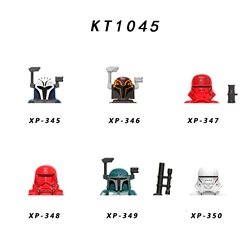 KT1045 Building Blocks 6pcs/set Bocatan XP345 XP346 XP347 Brick Stormtrooper pilot XP348 Figure XP348 XP350 mini Assembly Toys