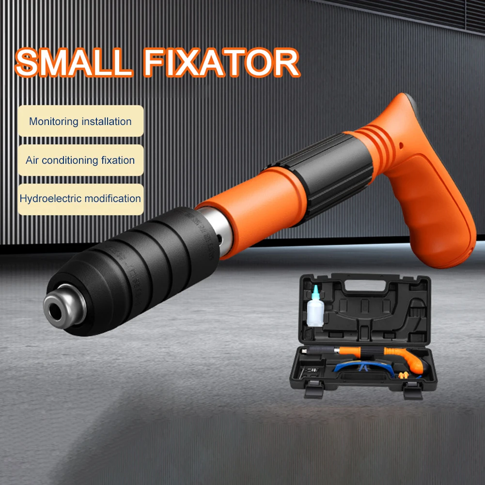 New Manual Mini Steel Nail Gun Wall Fastening Tool Concrete Nailer Machine Pneumatic Nailing Gun Low Noise Nail Shooting Gun