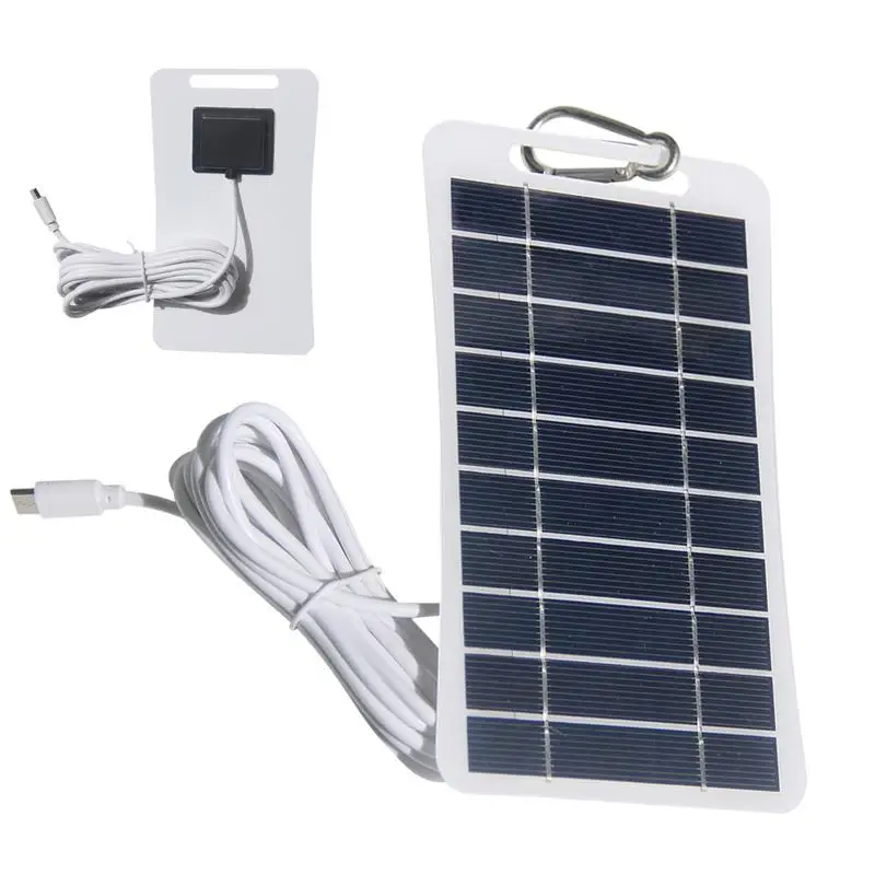 

Portable Solar Panel 2W 5V USB Waterproof Outdoor Hiking Camping Portable Battery Mobile Phone Charging Bank Charging Panel