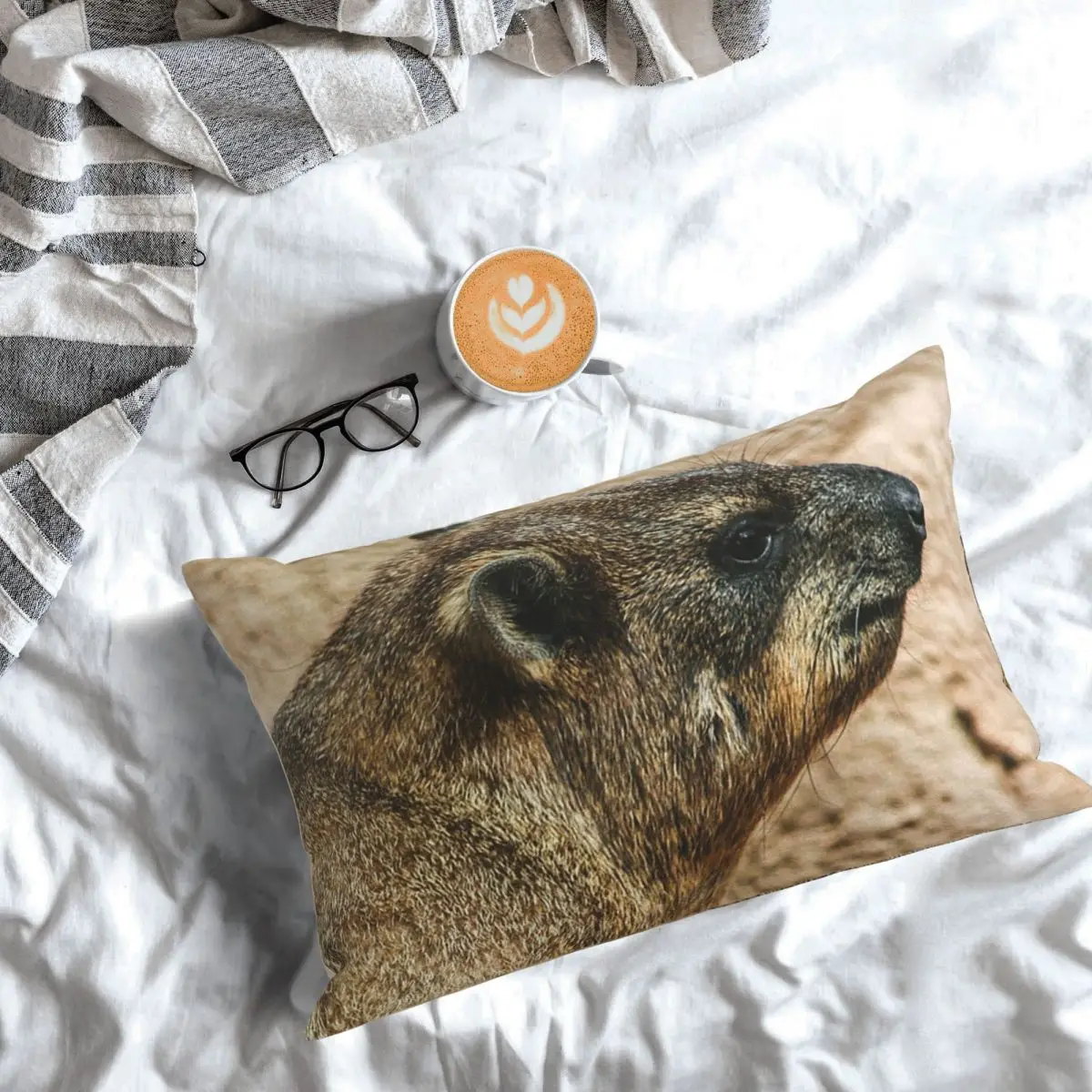 Rock Hyrax Rectangle Pillowcase Cushion Cover Decor Bedroom Bed Home Comfort Throw Pillow