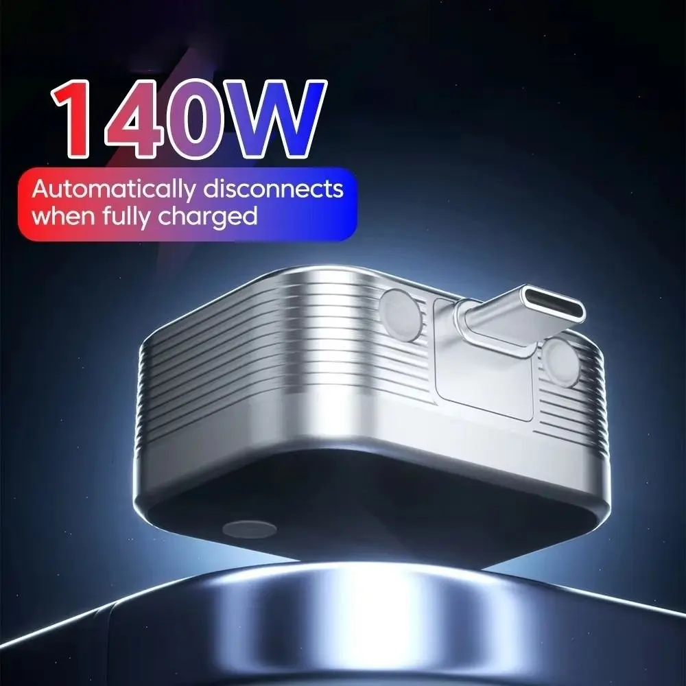 140W Automatic Power-off Charger Automatic Power Off Battery Protection Fast Charging Charger Auto Stop Charging Adapter