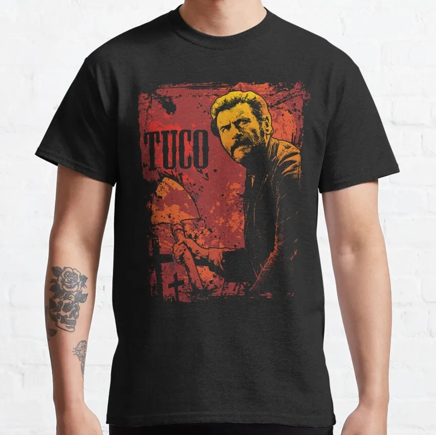 

Tuco The good the bad and the ugly 1966 Eastwood Film Vintage Cowboy Movie 100% cotton printed t shirt for men plus size