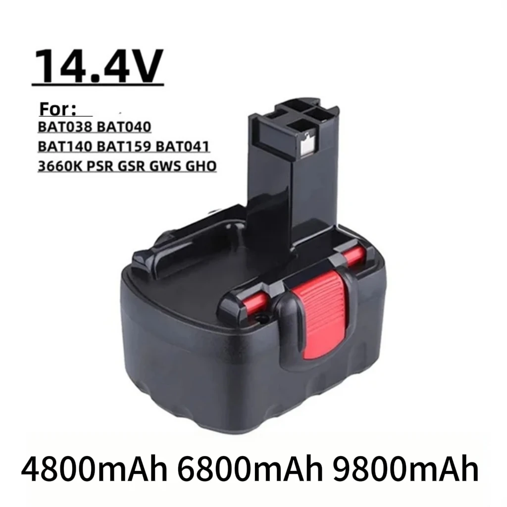 

Аккумулятор 4800 мАч для Bosch 14.4V, совместимый с Bosch D70745, 2607335273, BAT038, BAT140, BAT040, BAT041, BAT159, 2607335465, 26073356, для дрелей.