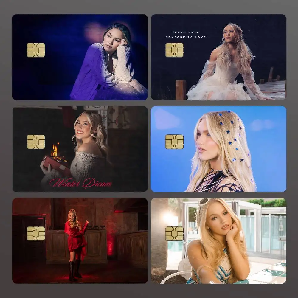 Singer F-Freya Skye Credit Skin Cover Card Stickers 4PCS Film Bus Pass Front Decoration Bank Debit Waterproof