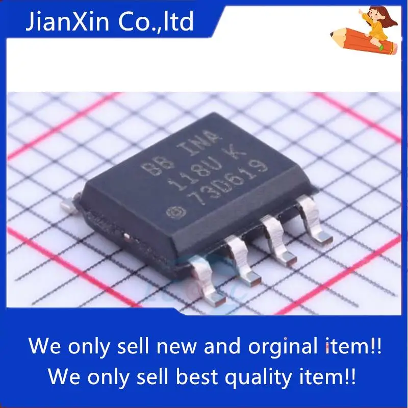 

10pcs 100% orginal new INA118 INA118UA INA118U INA118UK SOP-8 Instrumentation Amplifier