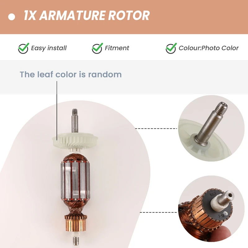 AC220V-240V Armature Rotor Anchor Replacement For  Angle Grinder GWS8-100 GWS8-100CE GWS8-125 GWS8-125C GWS850C