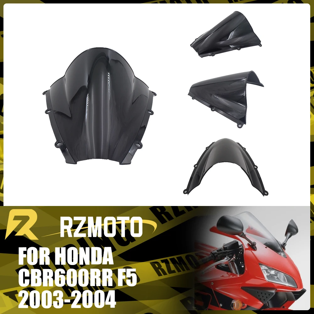 

Motorcycle Accessories Windshield For HONDA CBR600RR F5 2003-2004 Front Double Bubble Wind Deflector Windscreen