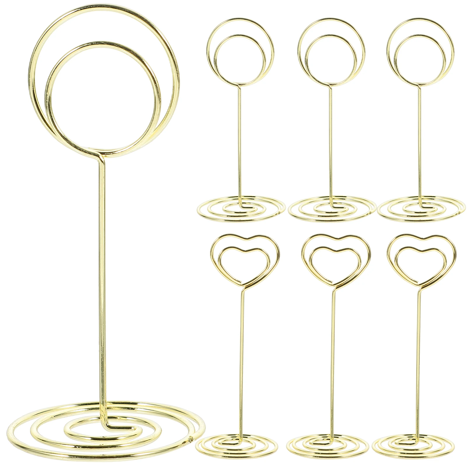 

8pcs Desktop Business Card Holders Note Organizer Mini Table Name Memo Clips Photo Holders Bright Color Practical Use Table