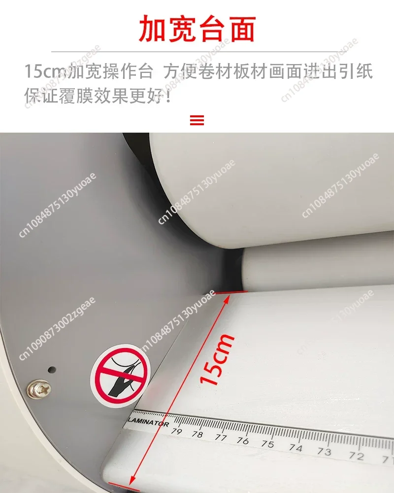 1600MA Manual Laminating Machine Pneumatic Boost and Buck Film Machine Mounting Machine Silicone Roller