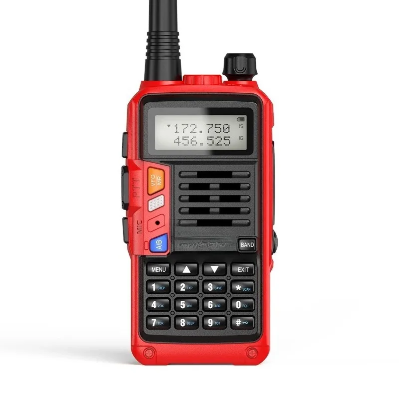Walkie-talkie double-segment outdoor high-power handset