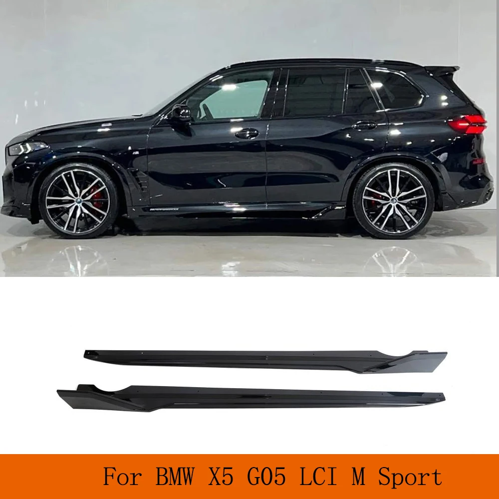 

Car Side Skirt Extension Splitter Lip For BMW X5 G05 M-Sport LCI 2023 Glossy Black ABS Car Body Kits Car Accessories