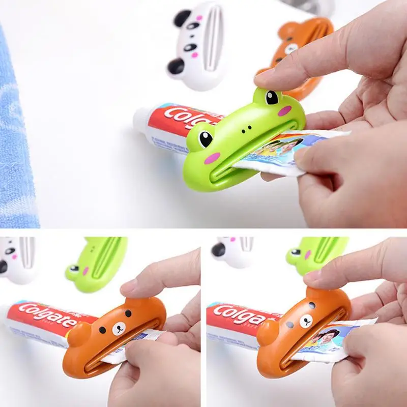 Toothpaste Squeezer Animal Creative Facial Cleanser Dispenser Multi Purpose Cartoon Toothpaste Tube Saver Bathroom Accessories