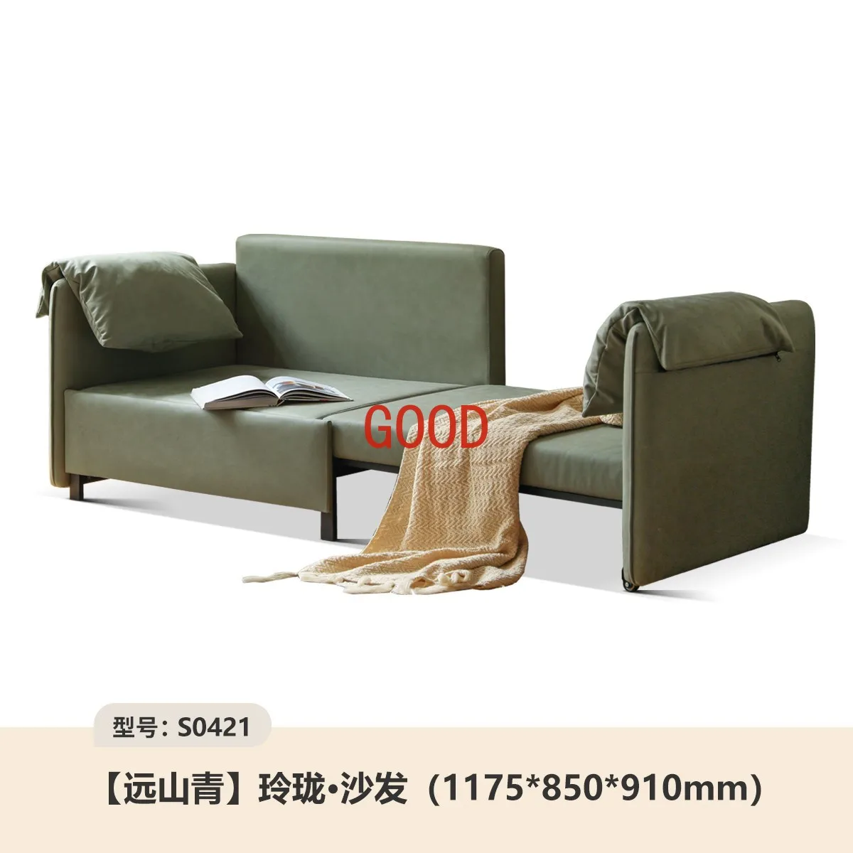 Piccolo appartamento divano letto semplice pieghevole doppio uso divano in ecopelle soggiorno letto telescopico multifunzionale