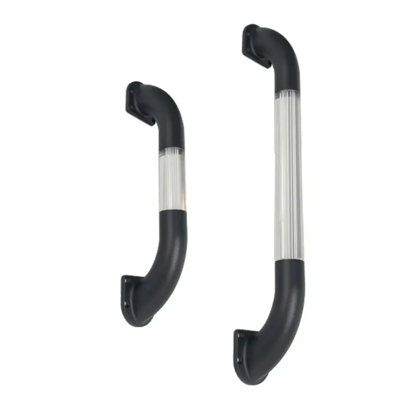 

High Quality Motorhome Stainless Steel 13'' Handrail Door Handrail Caravan LED Lighting RV Handle for Camper Motorhome Trailer