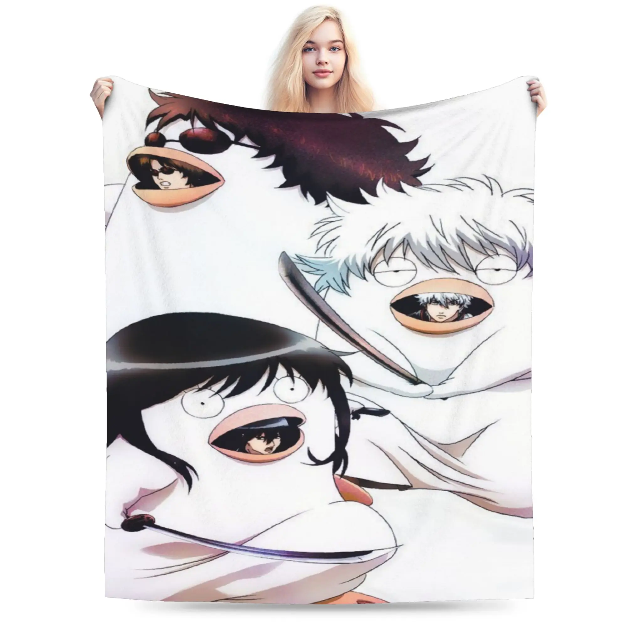 Elizabeth Gintama Tapestry anime Accessories Blankets Soft Fleece  Throw Blanket Cozy Plush Thin Quilt