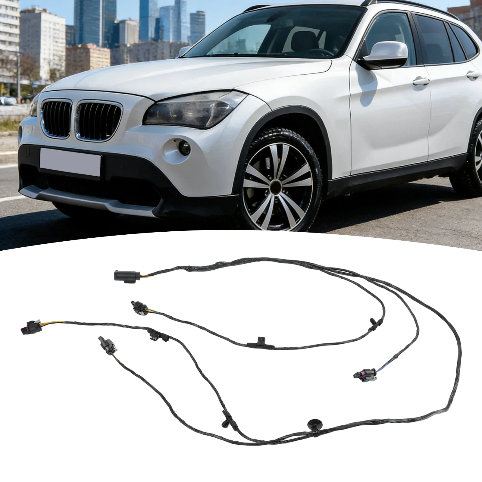 Replacement Front Bumper Electric Eye PDC Wire Harness Cable for BMW X1 E84 OEM Part Number 61129236520 Factory Spec
