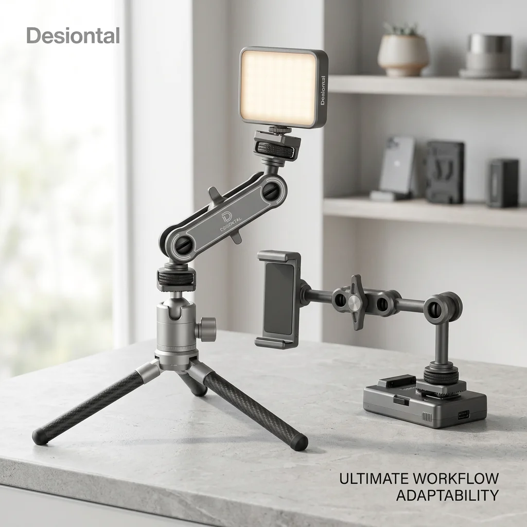Monitor Arm Clamp - Camera Metal Super Clamp met dubbele