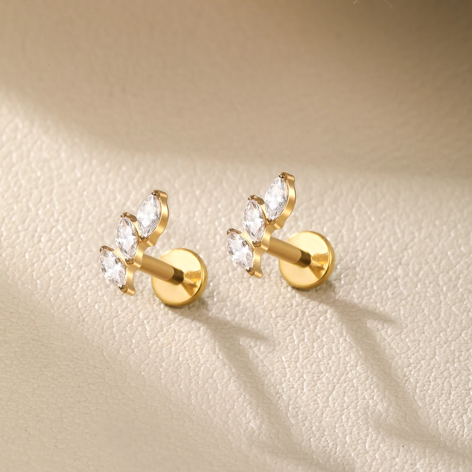 1 Stück G23 Titan Ohr Tragus Ohrstecker Innengewinde CZ Kristall Labret Ring Knorpel Helix Piercing Körperschmuck 16G – Detail 8