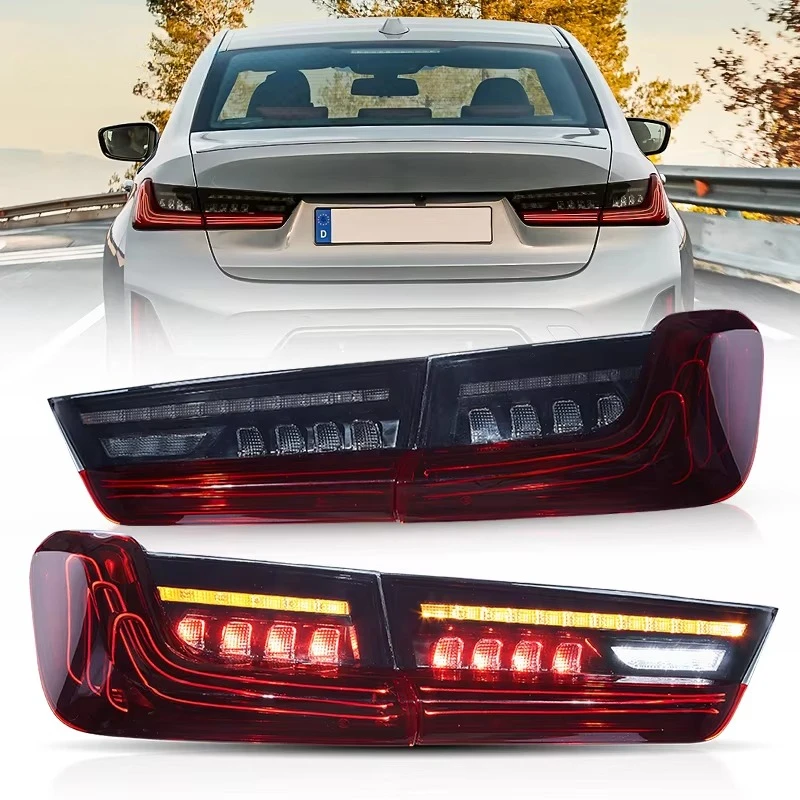 Taillights Sequential Smoked LED Laser CSL Style Rear Tail Lights for BMW G20 LCI 3 Series G80 M3 320i 330i M340i