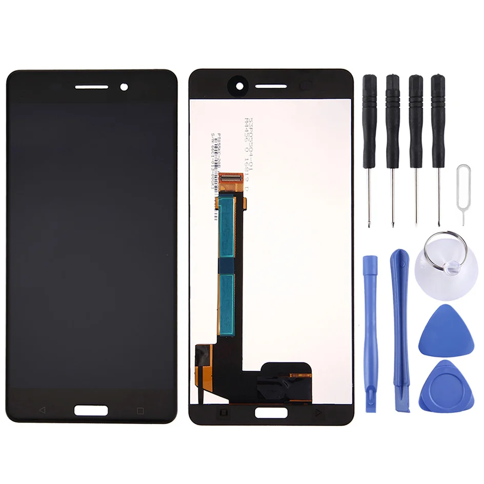 TFT LCD Screen for Nokia 6 TA-1000 TA-1003 TA-1021 TA-1025 TA-1033 TA-1039 with Digitizer Full Assembly (Black)